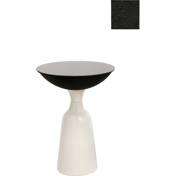 Chalice sidobord 56 cm - Vit/svart