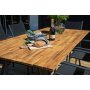 Chan matbord 200 x 100 cm - Svart/Natur