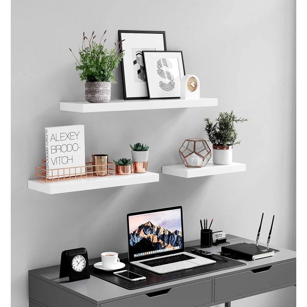 Sussex wandplank 80 x 20 cm - Wit Sussex wandplank 80 x 20 cm - Wit