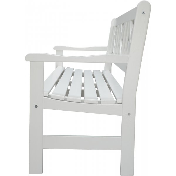 Europa tr�dg�rdsb�nk 3-sits - Vit + Textilreng�ring f�r m�bler