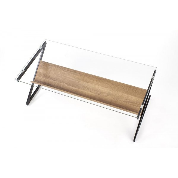 Ashlie soffbord - Ek/svart