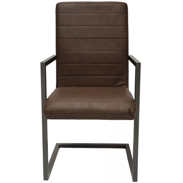 Toscana Stol med karm - Brun vintage lder look