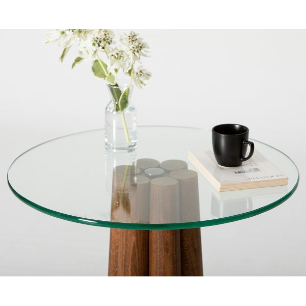 Table basse Thales Ø50 cm - Noyer Table basse Thales Ø50 cm - Noyer