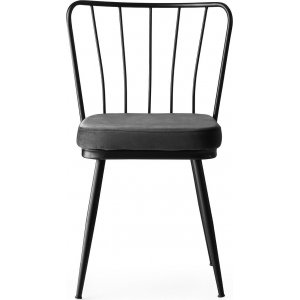 Ensemble de chaises Ylva - Noir/gris fonc