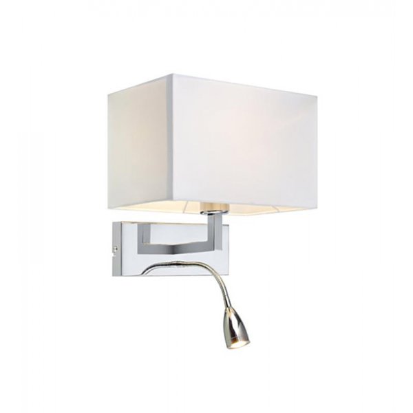 Savoy Vgglampa - Krom/Vit