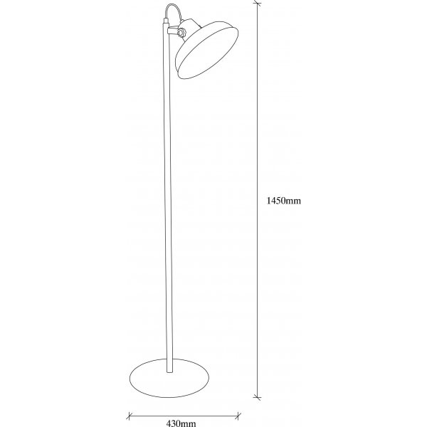 Like lampadaire 7 - Noir/dor