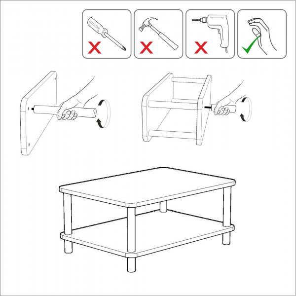 Roga soffbord 100 x 70 cm - Svart/furu Roga soffbord 100 x 70 cm - Svart/furu