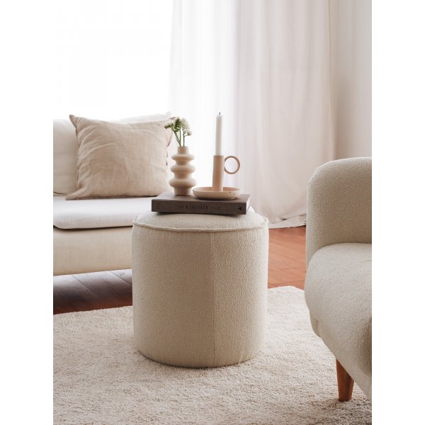 Teddy sittpuff - Cream