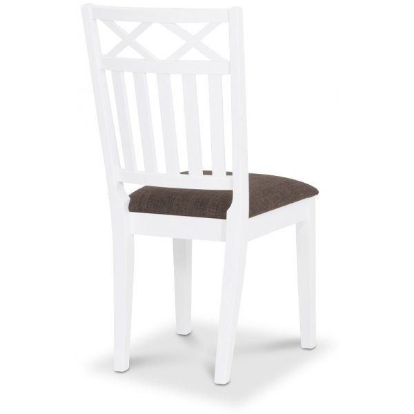 Chaise de salle à manger Herrgård Wilmer - Blanc / Marron Chaise de salle à manger Herrgård Wilmer - Blanc / Marron