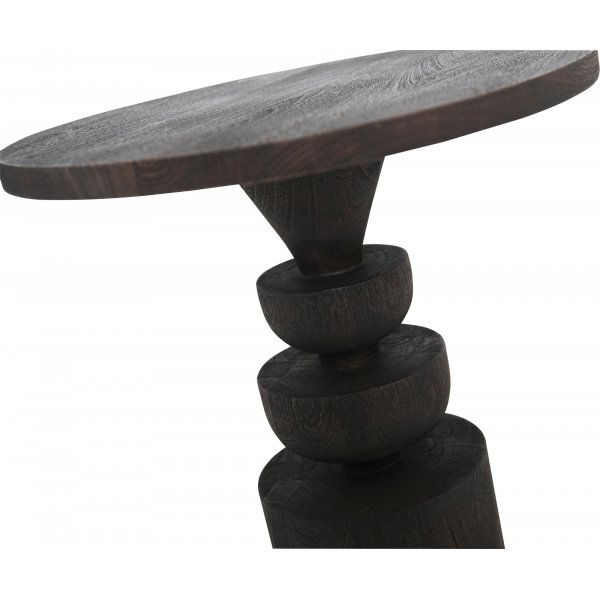 Table d\\\'appoint Tabla �47,5 cm - Bois de manguier laqu� marron