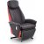 Camaro lyx reclinerfåtölj i Svart / röd PU Camaro lyx reclinerfåtölj i Svart / röd PU
