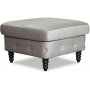 Ashford chesterfield fotpall - Grbeige sammet