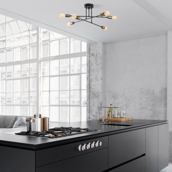 Plafonnier évasé 1501 - Noir Plafonnier évasé 1501 - Noir