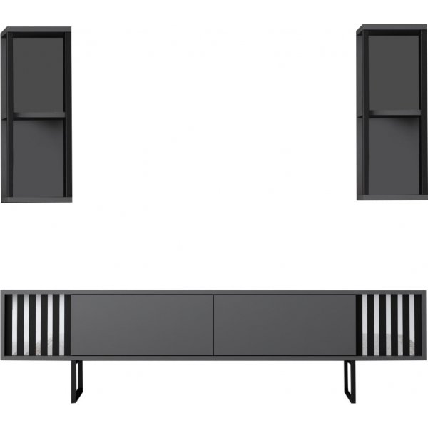 Erki TV-bnk - Antracit/svart