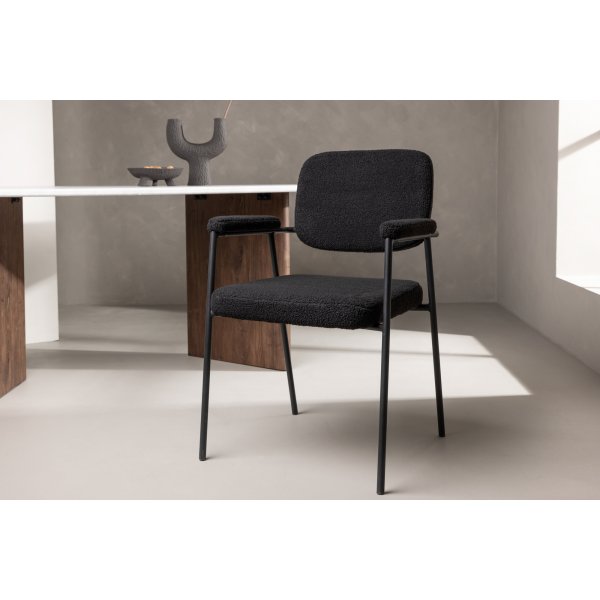 Chaise de salle à manger hier - Boucle noire Chaise de salle à manger hier - Boucle noire