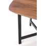 Audrina matbord 160 cm - Valnt/svart