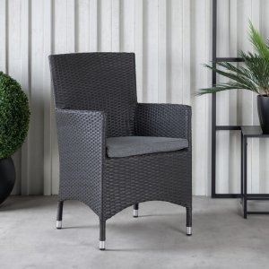 Chaise de salle  manger Malin - Noir/Gris