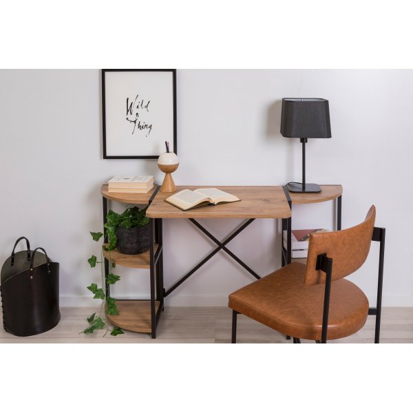 Mayra skrivbord 138 x 34 cm - Furu/svart