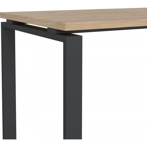 Bureau Sign 120 cm - Gris mat/hickory