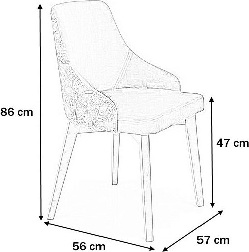 Chaise de salle  manger Endo - Noir
