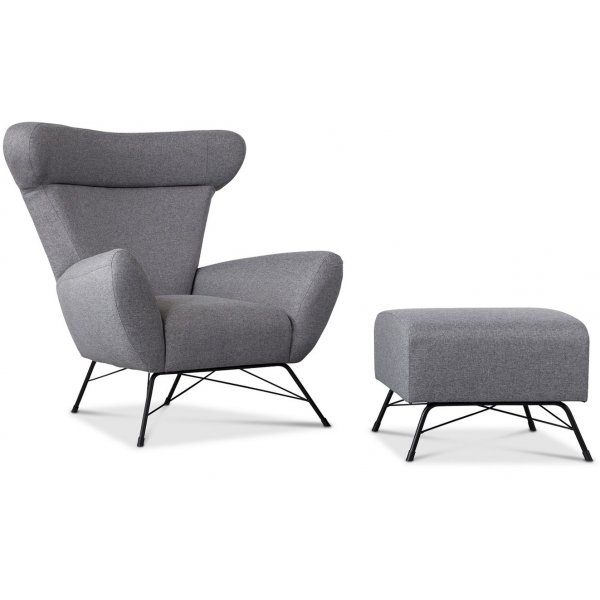 Town fåtölj ljusgrå (Tyg) Town fåtölj ljusgrå (Tyg)