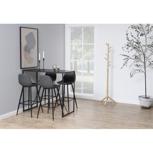 Tabouret de bar Wilma 101 cm - Gris clair/noir