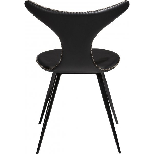 Chaise de salle à manger Dauphin - PU noir Chaise de salle à manger Dauphin - PU noir