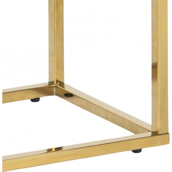 Alisma consoletafel 79,5 cm - Wit marmer/goud