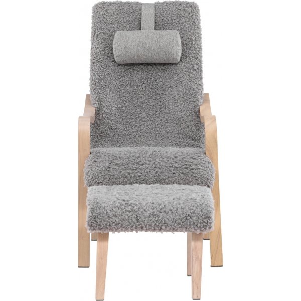 Fårö loungestol - Ljusgrå/Whitewash Fårö loungestol - Ljusgrå/Whitewash