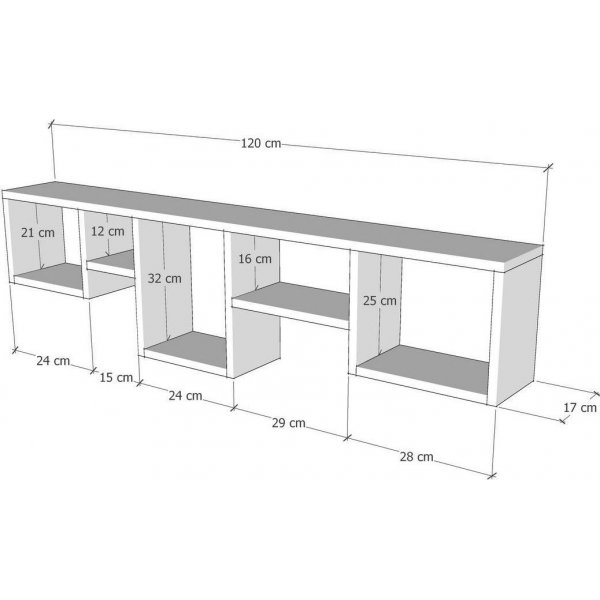 Amanos wandplank - Geel Amanos wandplank - Geel