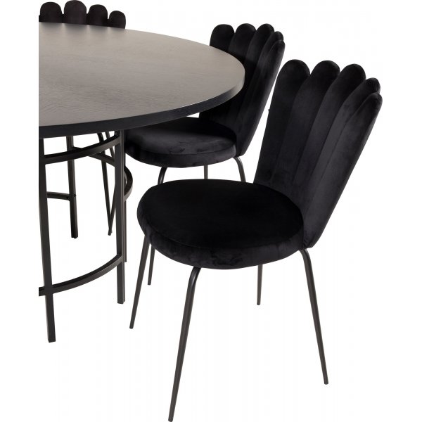 Chaise Halmstad - Noir