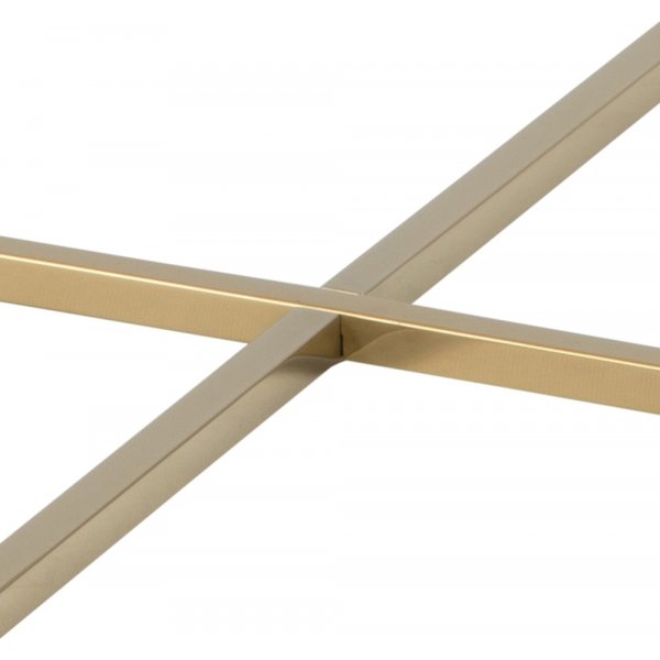 Table basse ronde Alisma pieds dorés Ø80 cm - Verre marbre noir Table basse ronde Alisma pieds dorés Ø80 cm - Verre marbre noir