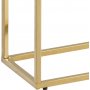 Console Alisma 110 cm - Marbre blanc/or