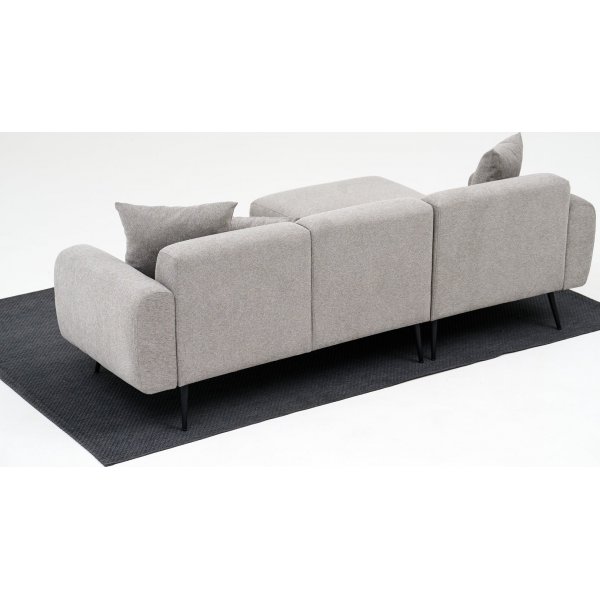 Canapé divan latéral gauche - Gris clair Canapé divan latéral gauche - Gris clair