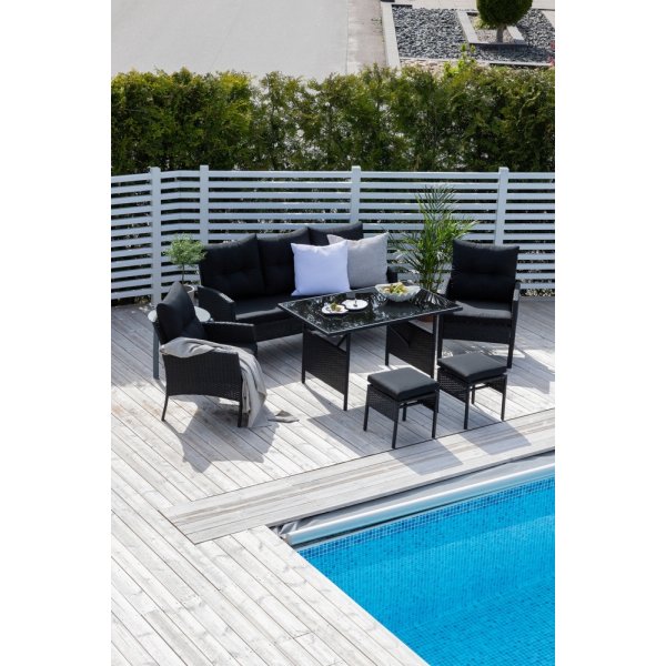 Groupe de canapés Knock - Noir Groupe de canapés Knock - Noir