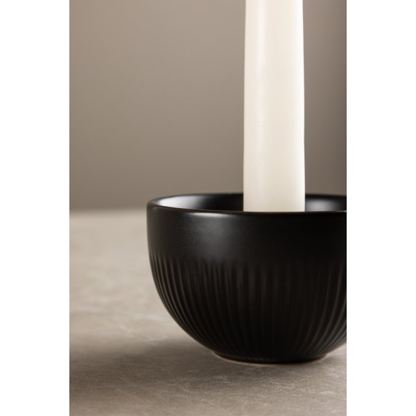 Bougeoir Posh 9 x 6 cm - Noir Bougeoir Posh 9 x 6 cm - Noir