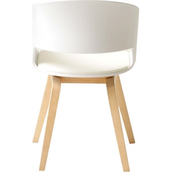 Chaise de salle à manger Vegas - Blanc/chêne huilé blanc Chaise de salle à manger Vegas - Blanc/chêne huilé blanc