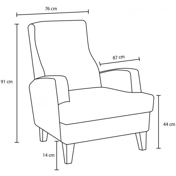 Fauteuil Kana - Crme