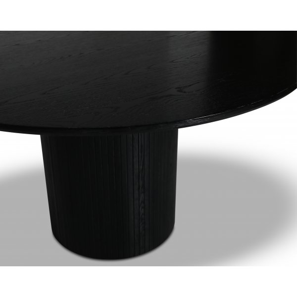 Table basse Nova Ø80 cm - Placage frêne noir Table basse Nova Ø80 cm - Placage frêne noir