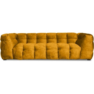 Bill 3-sits soffa i gult tyg