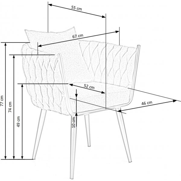Cameron 2 fauteuil - Grijs Cameron 2 fauteuil - Grijs