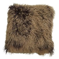 Tibet kuddfodral fårskinn - Brun/Beige melerad Tibet kuddfodral fårskinn - Brun/Beige melerad