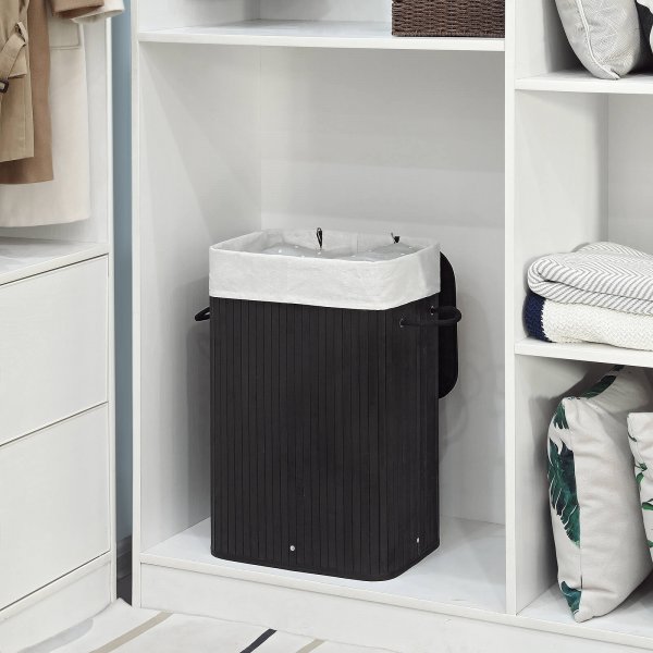 Panier à linge Carolin 72 l - Noir Panier à linge Carolin 72 l - Noir