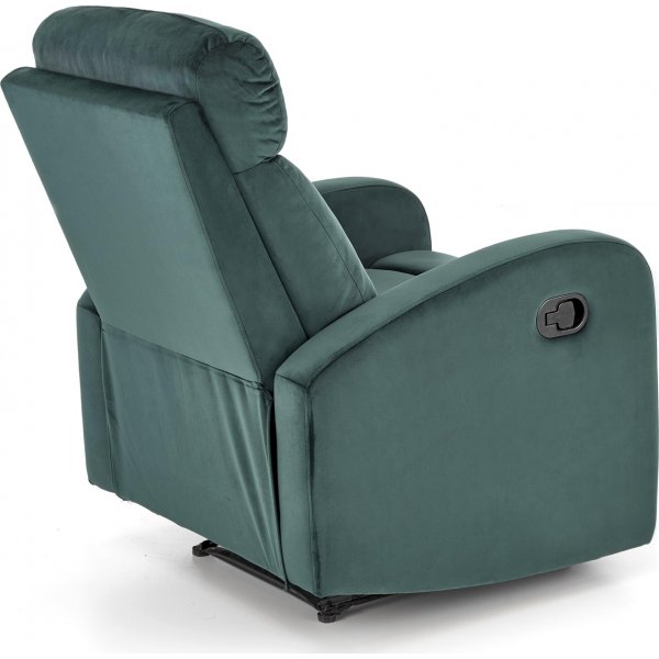 Fauteuil inclinable Wonder en velours vert