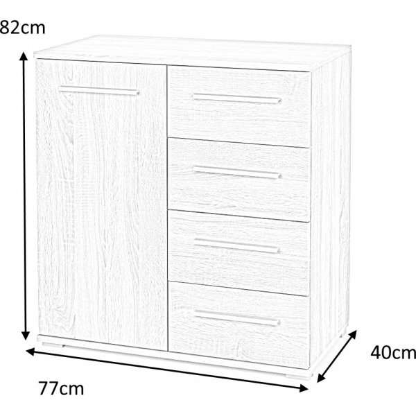 Bureau Abdel - Wit/eiken Bureau Abdel - Wit/eiken