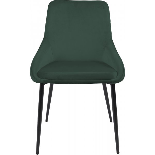 Stol i grön sammet - Theo + Möbeltassar Stol i grön sammet - Theo + Möbeltassar