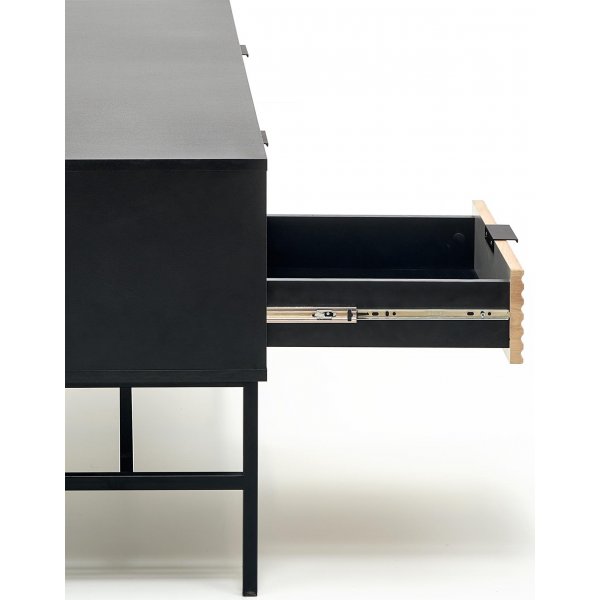 Banc multimdia Laguna - Chne artisanal/noir