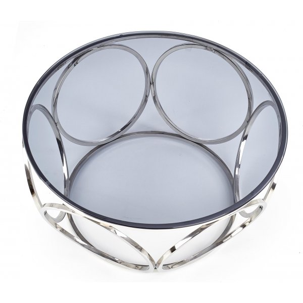 Table basse Harlow Ø80 cm - Chromé Table basse Harlow Ø80 cm - Chromé