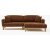 Canap divan Reims droit - Marron