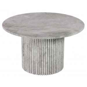 Bergon runt soffbord i marmorsten Ų85 cm beige grå marmor
